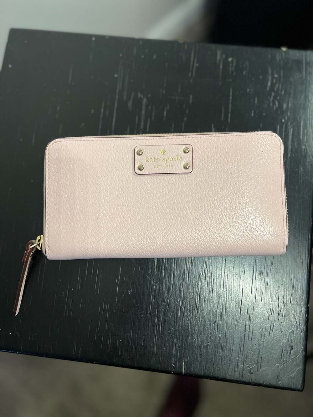 Kate Spade Wellesley Neda Zip Around Continental Leather Wallet in Pink Bonnet